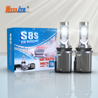 12V Multicolor LED Headlights S8S 9005 9006 8000k CCT Ip68 Waterproof