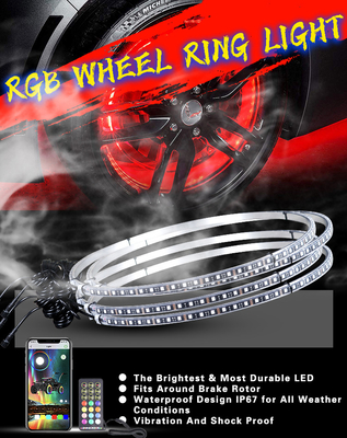 App Controlled Multi Color Led Car Headlights 15.5in ODM Available