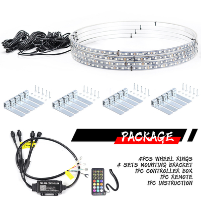 Ip67 Waterproof Multicolor LED Headlights 12V Color Changing  With App