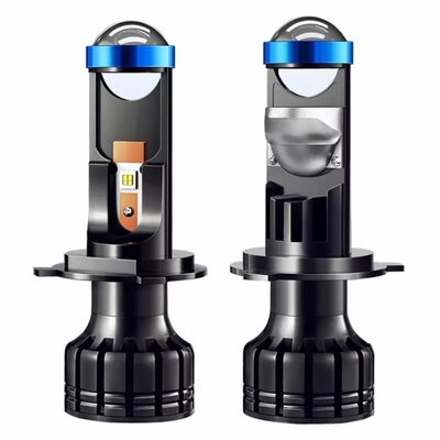 Faros delanteros LED de alta potencia H4 Mini proyector Bombillas H7 Mini Bi Led Proyector láser Lente H7 H4