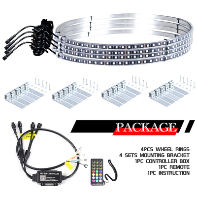 App Controlled Multi Color Led Car Headlights 15.5in ODM Available